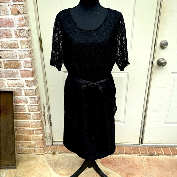 Planet Motherhood, Black, Lace, Dress, Size 2X - Picture 1 of 4